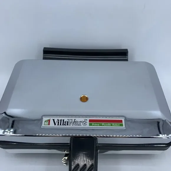 Villaware Prima Pizelle Baker 5000-NS Italian Cookie Maker Tested Works Clean